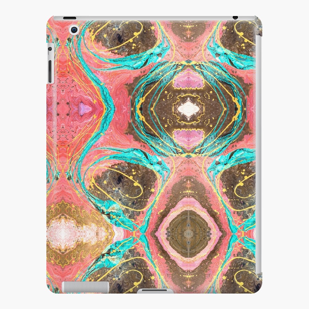 Fluid painting snake lair kaleidoscope iPad Case & Skin
