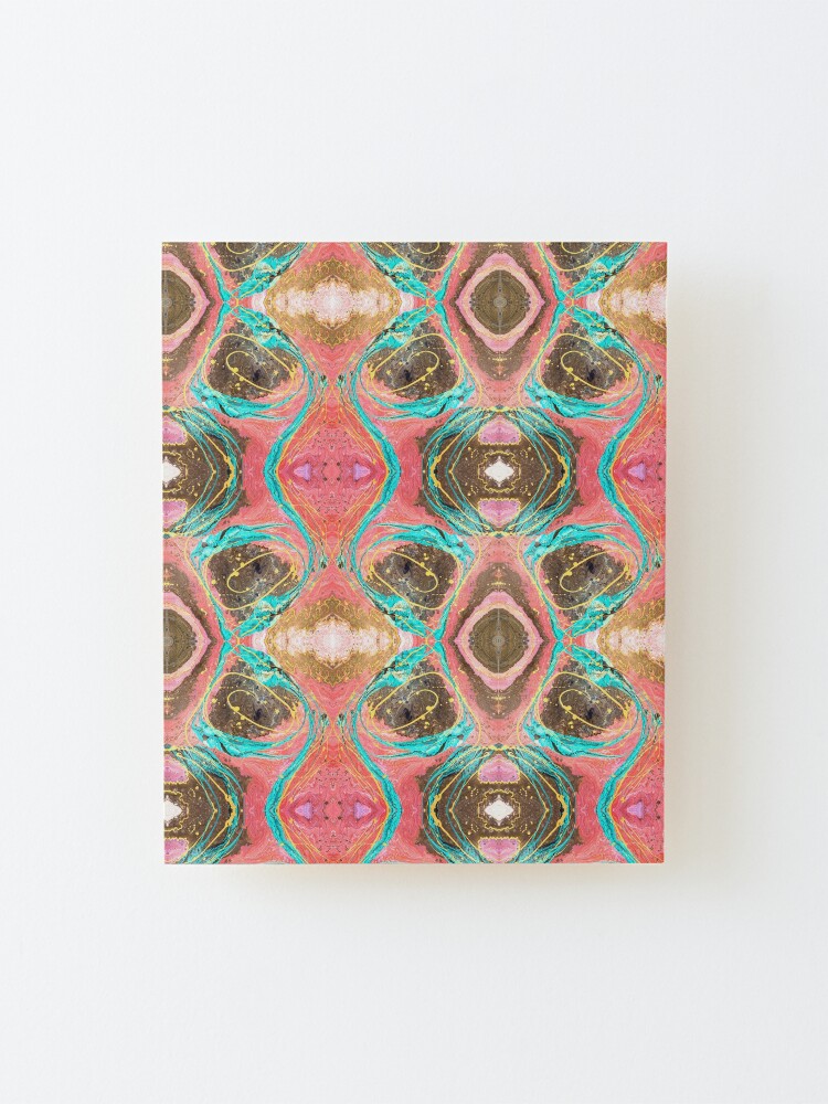 Alternate view of Fluid painting snake lair kaleidoscope Mounted Print