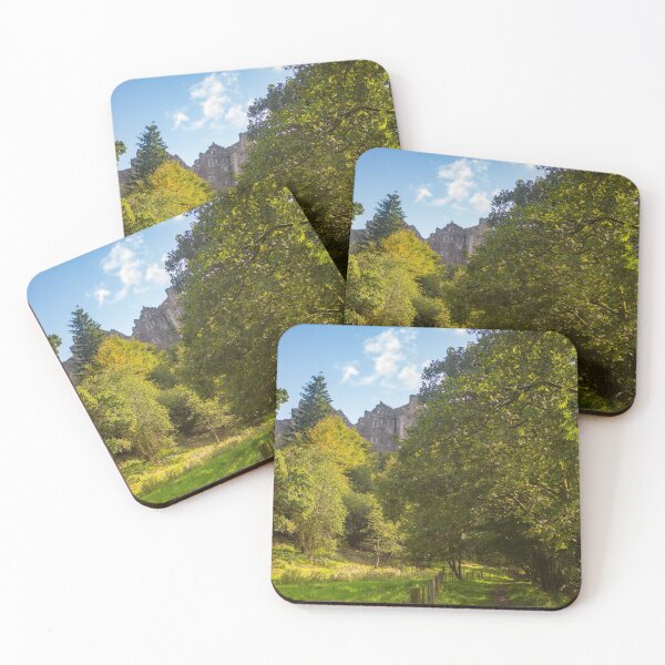Item preview, Footpath Leads Through Forest to Doune Castle in Scotland on a Sunny Day designed and sold by marthadoom.