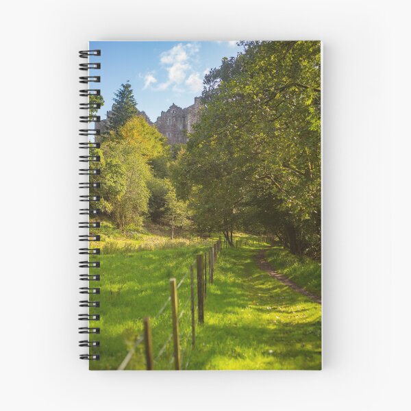 Item preview, Footpath Leads Through Forest to Doune Castle in Scotland on a Sunny Day designed and sold by marthadoom.