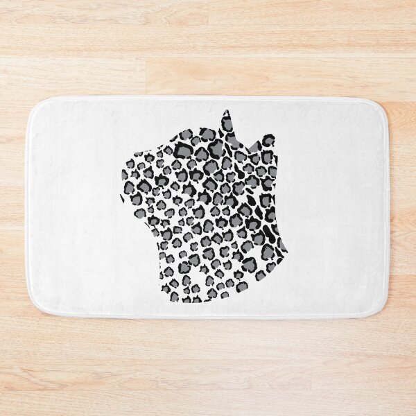 Item preview, Cats Head Snow Leopard Print in Grey designed and sold by katecrashed.