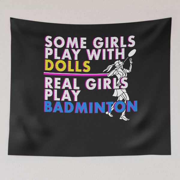 Item preview, Girl Women Badminton Fan T-Shirt designed and sold by tarek25.