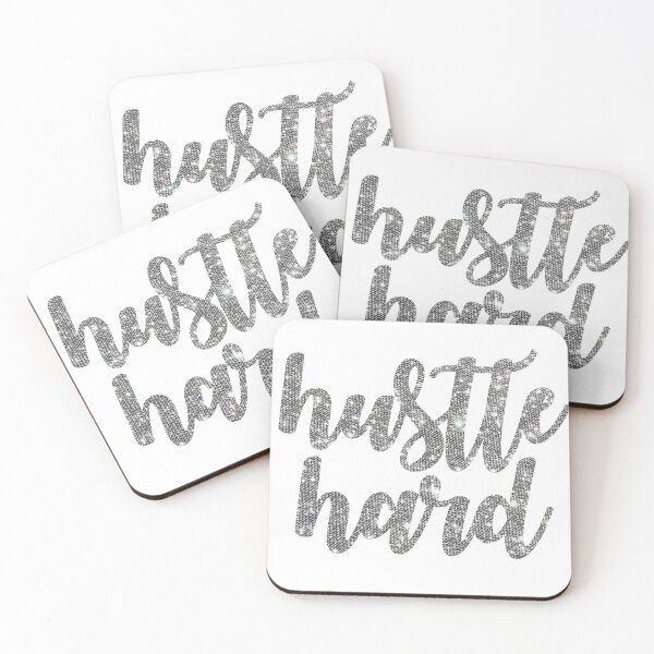 Item preview, HUSTLE HARD (GLITTER) designed and sold by christikdesigns.