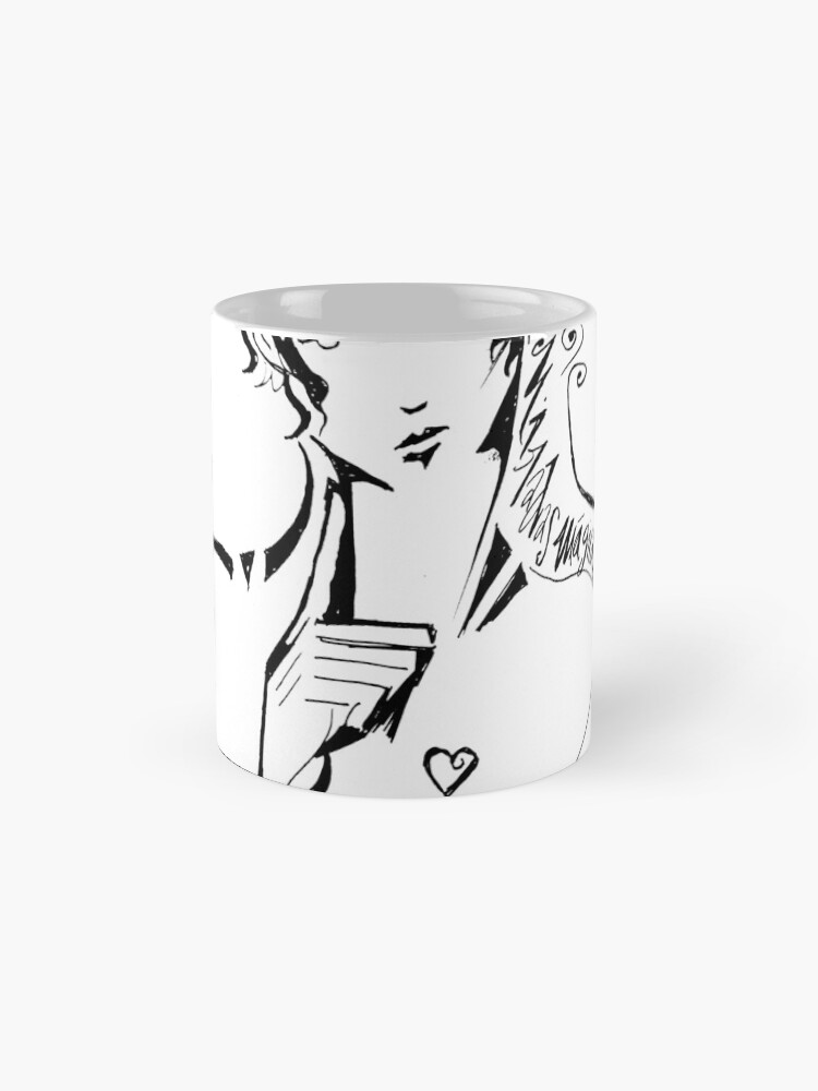 Imagen 4 de 6, Taza de café con la obra ¿quién eres?, diseñada y vendida por lutxana.