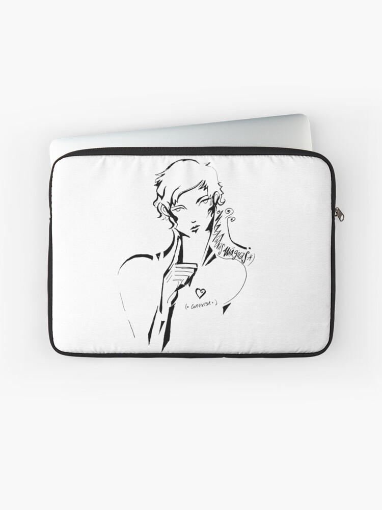 Imagen 1 de 2, Funda para portátil con la obra ¿quién eres?, diseñada y vendida por lutxana.