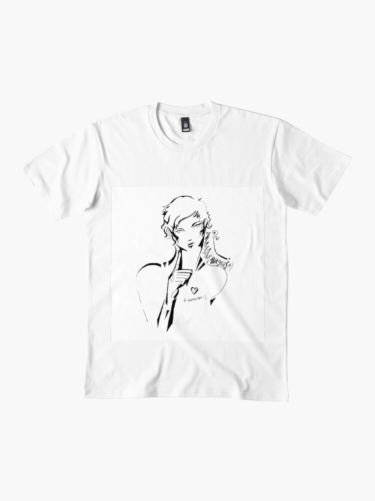 Imagen 2 de 4, Camiseta premium con la obra ¿quién eres?, diseñada y vendida por lutxana.