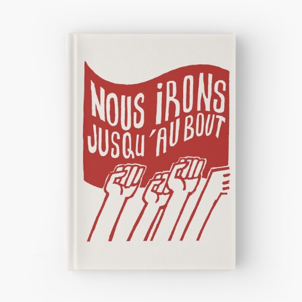 Item preview, ! Paris Revolt, May 68: 'NOUS IRONS JUSQU'AU BOUT': The Original Brick Red on Bone Grey ! designed and sold by Day Chapman.