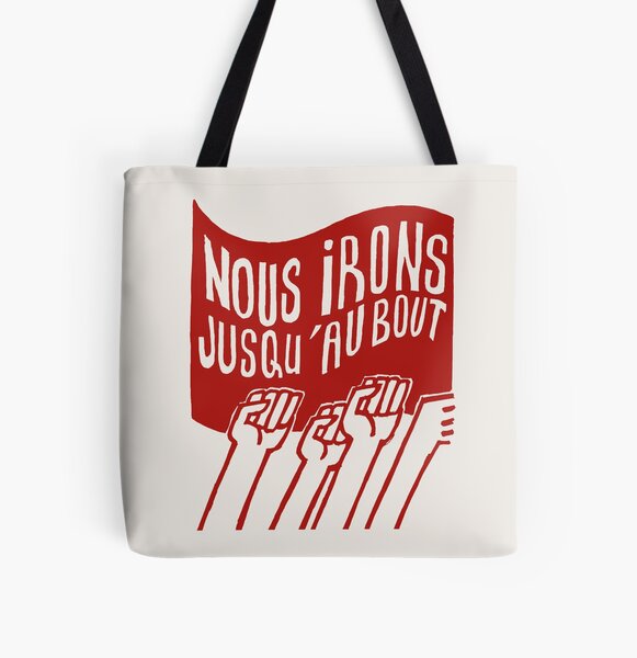 Item preview, ! Paris Revolt, May 68: 'NOUS IRONS JUSQU'AU BOUT': The Original Brick Red on Bone Grey ! designed and sold by Day Chapman.