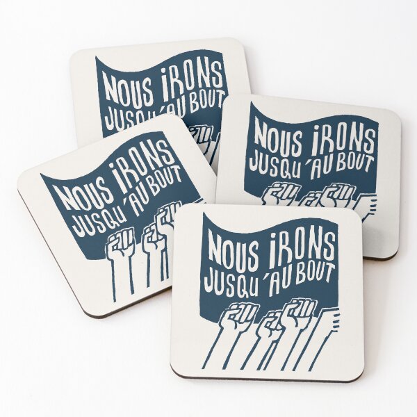 Item preview, ! Paris Revolt, May 68: 'NOUS IRONS JUSQU'AU BOUT': The Original Deepest Blue on Bone Grey ! designed and sold by Day Chapman.