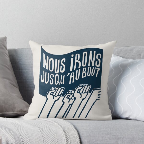 Item preview, ! Paris Revolt, May 68: 'NOUS IRONS JUSQU'AU BOUT': The Original Deepest Blue on Bone Grey ! designed and sold by Day Chapman.