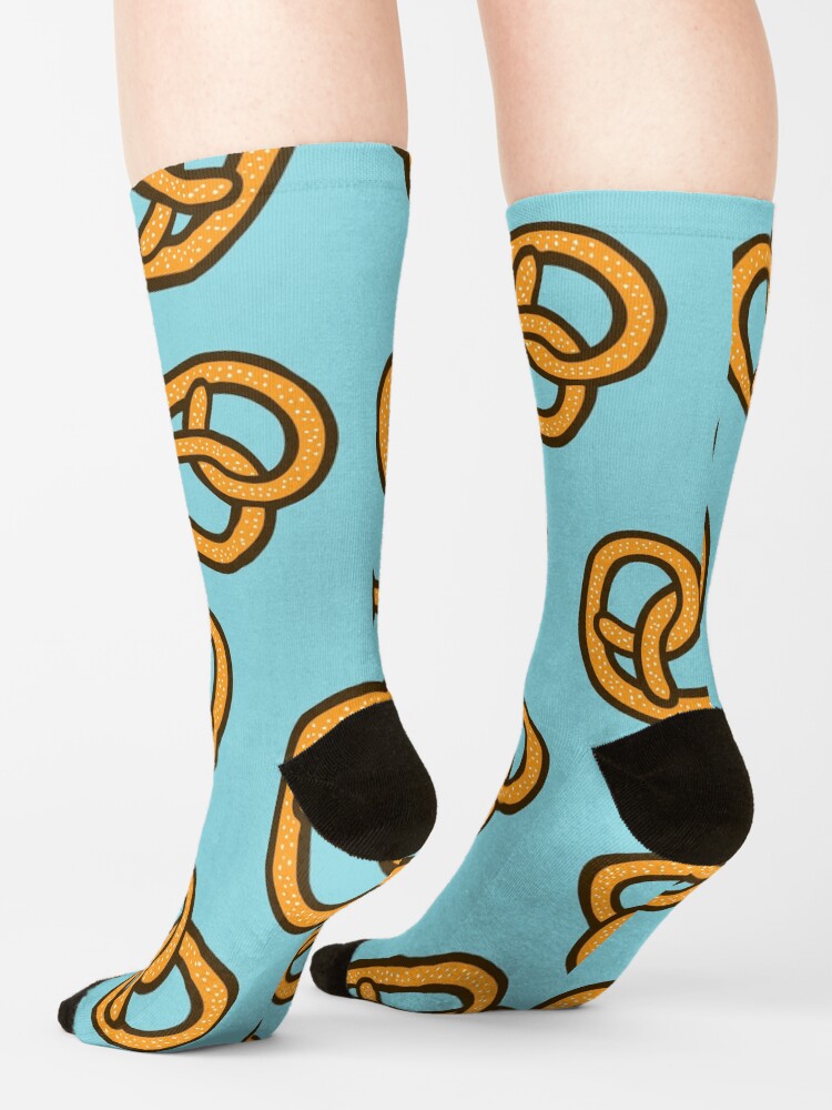 Alternate view of I Heart Pretzels Pattern Socks
