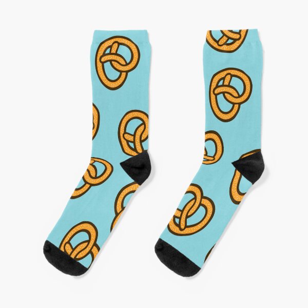 I Heart Pretzels Pattern Socks