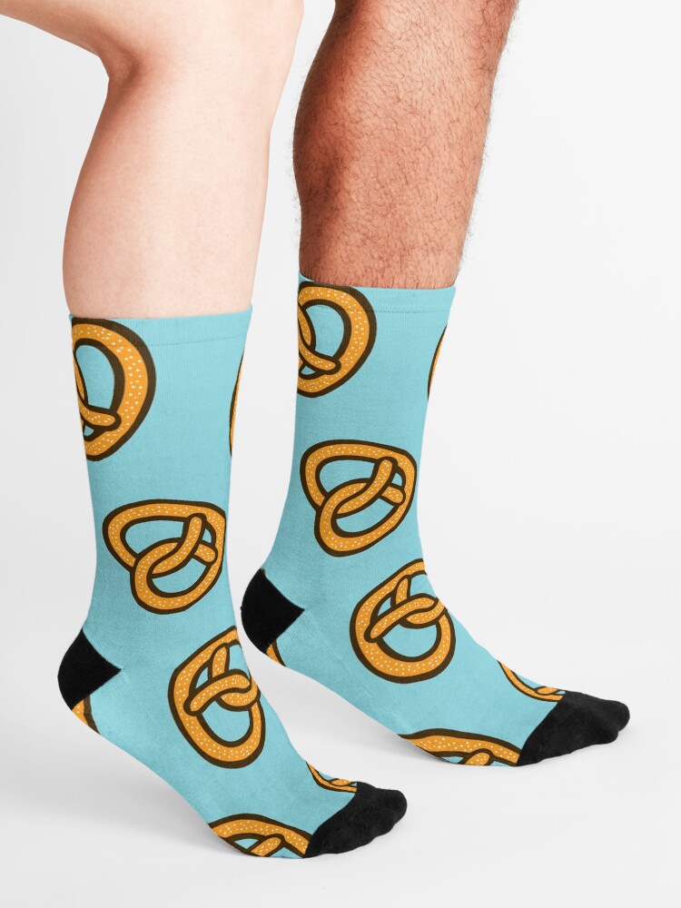 Alternate view of I Heart Pretzels Pattern Socks