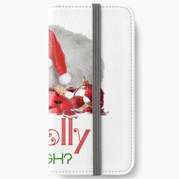 Funny Christmas Cat Jolly Enough iPhone Wallet