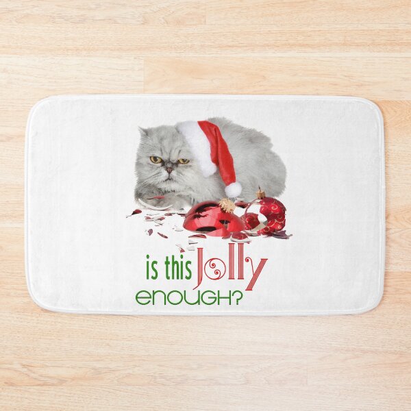 Item preview, Funny Christmas Cat Jolly Enough designed and sold by IconicTee.