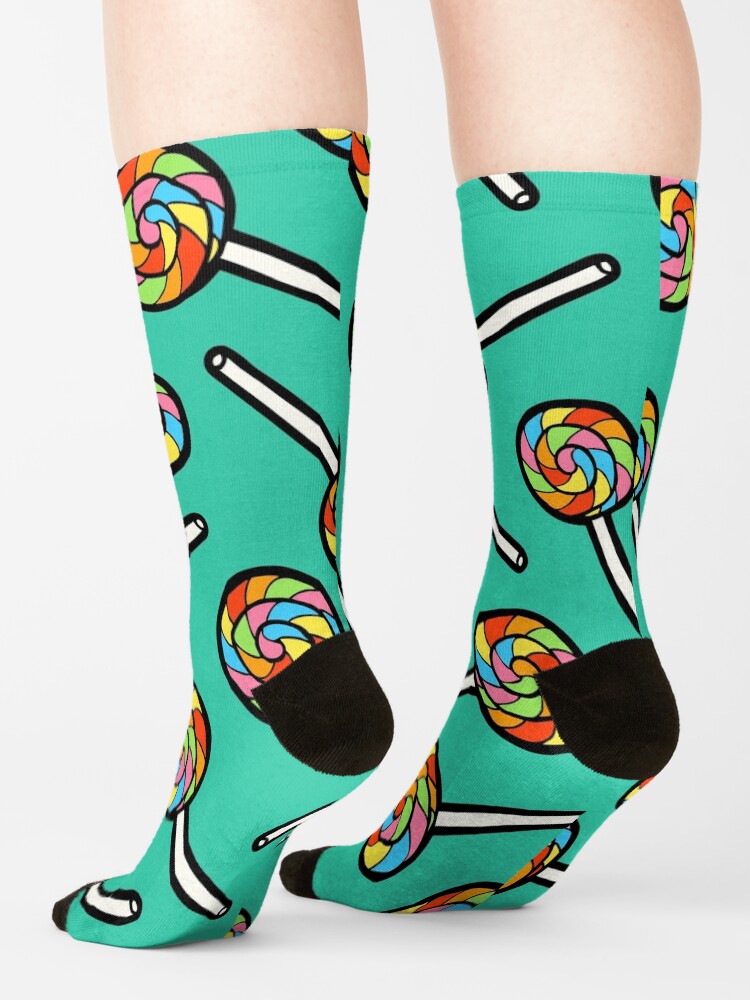Alternate view of Rainbow Lollipop Pattern Socks