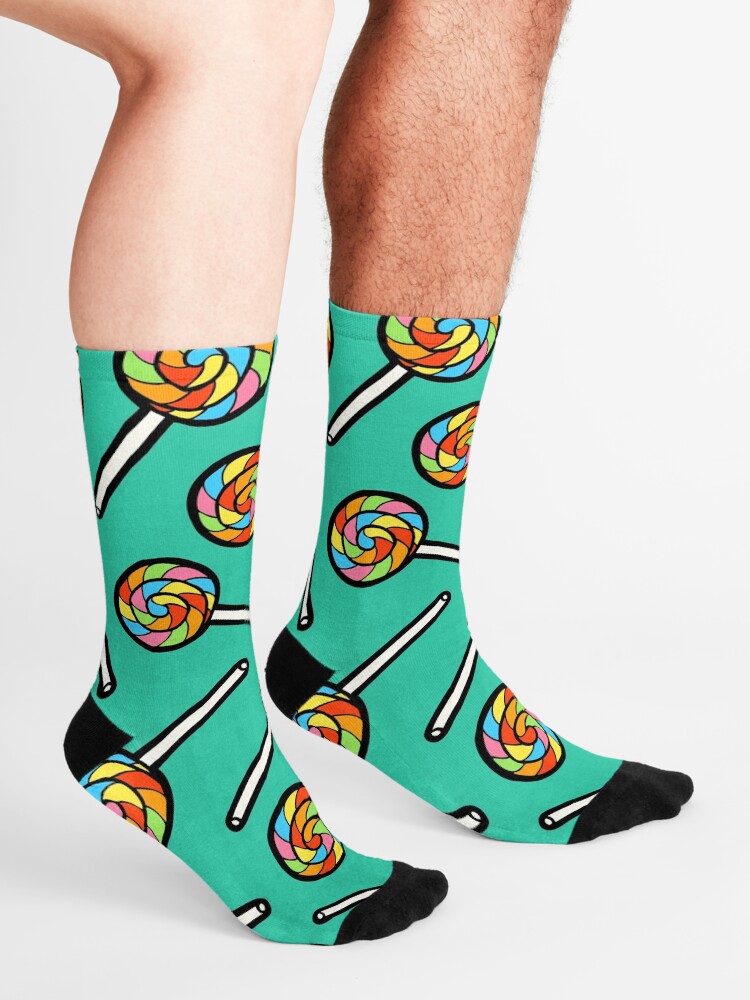 Alternate view of Rainbow Lollipop Pattern Socks