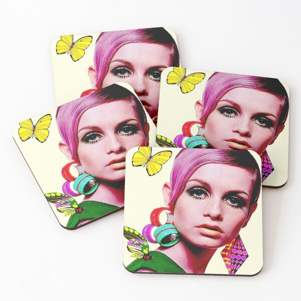 Item preview, TWIGGY : Vintage Modelling with Butterflies Print designed and sold by posterbobs.