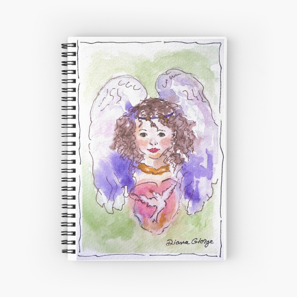 Angel of Peace Spiral Notebook