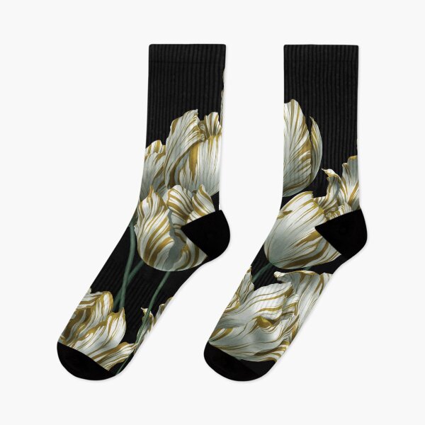 Artikelvorschau, Winter Tulpen in Gold. entworfen und verkauft von Iker Paz Studio.