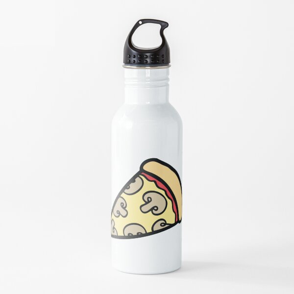 Mushroom Pizza Pattern Water Bottle