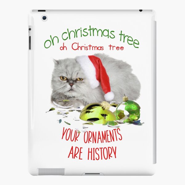 Funny Christmas Cat Oh Christmas Tree iPad Snap Case