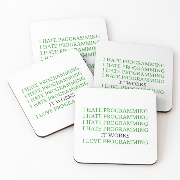 Item preview, I hate programming designed and sold by kailukask.