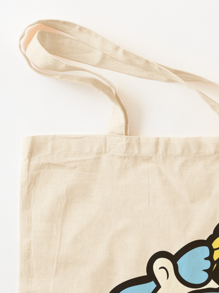 Alternate view of Unicorns Are Cool Pattern - Blue Tote Bag