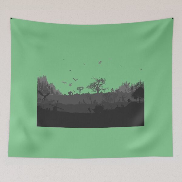 Item preview, WITCHERSCAPE (4 Layers, Green Sky) designed and sold by Arbitrarily Awesome.