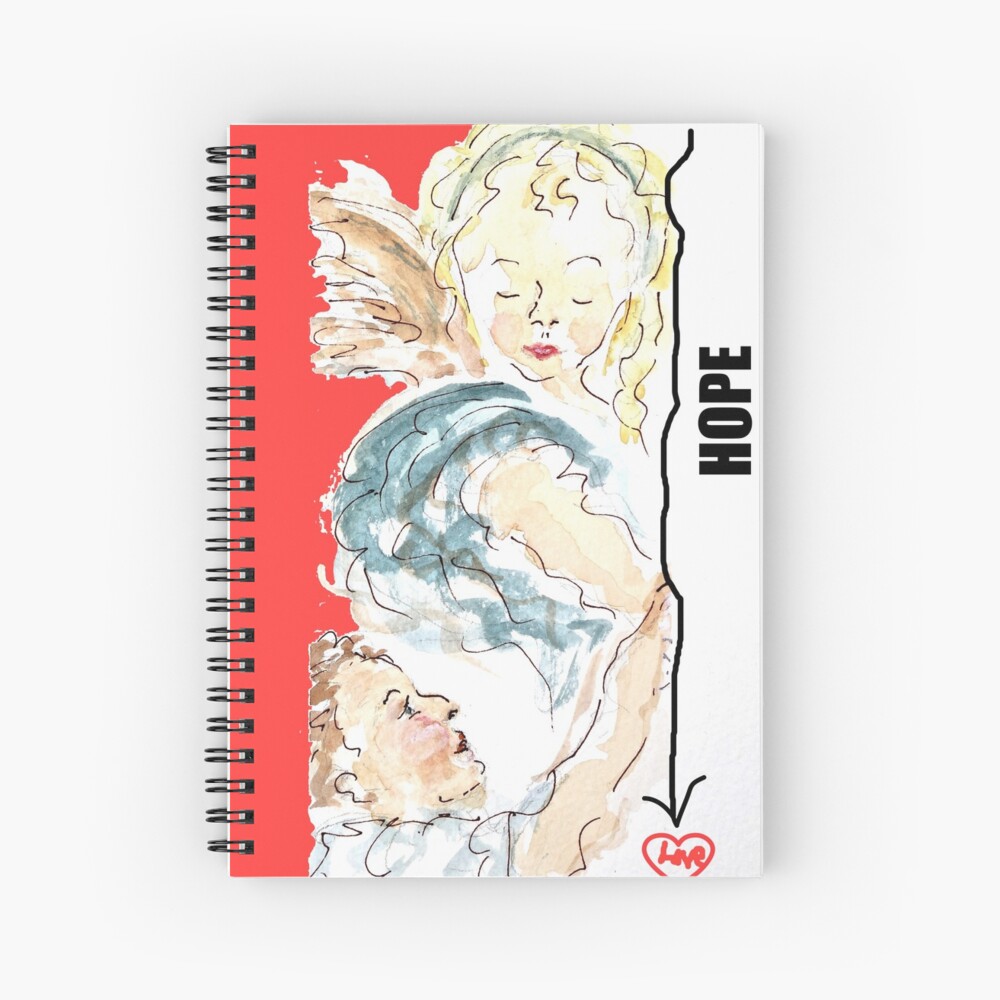Angel of Hope Spiral Notebook