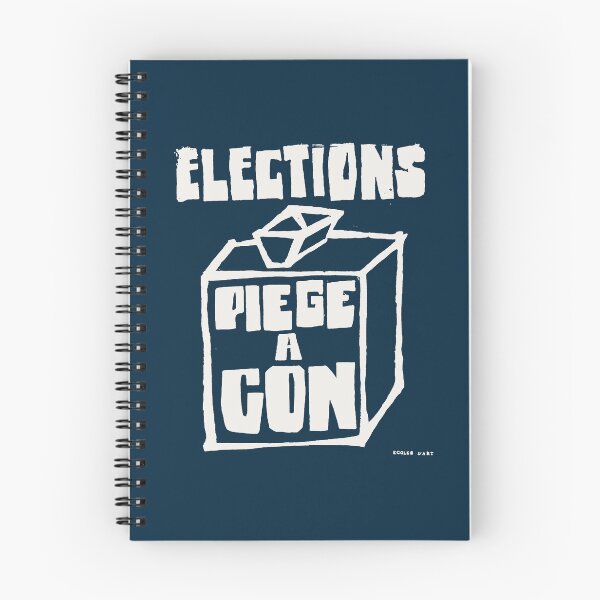 Item preview, ! Paris Revolt, May 68: 'ELECTIONS, PIEGE A CON': The Original in Bone White on Deepest Blue ! designed and sold by Day Chapman.