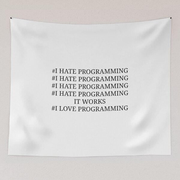 Item preview, I hate programming designed and sold by kailukask.