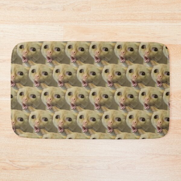 Item preview, Cat Coughing Like A Kid Meme Pattern designed and sold by RachelTintedRed.