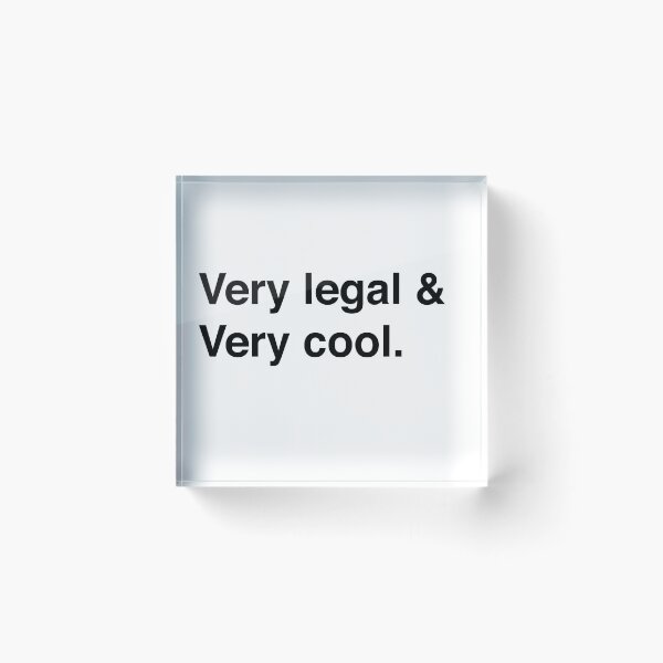 Item preview, very legal & very cool designed and sold by RachelTintedRed.