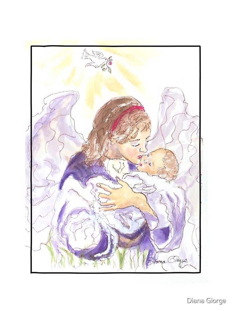 Thumbnail 4 of 4, iPhone Case, Angel of Protection designed and sold by DianaGiorge.