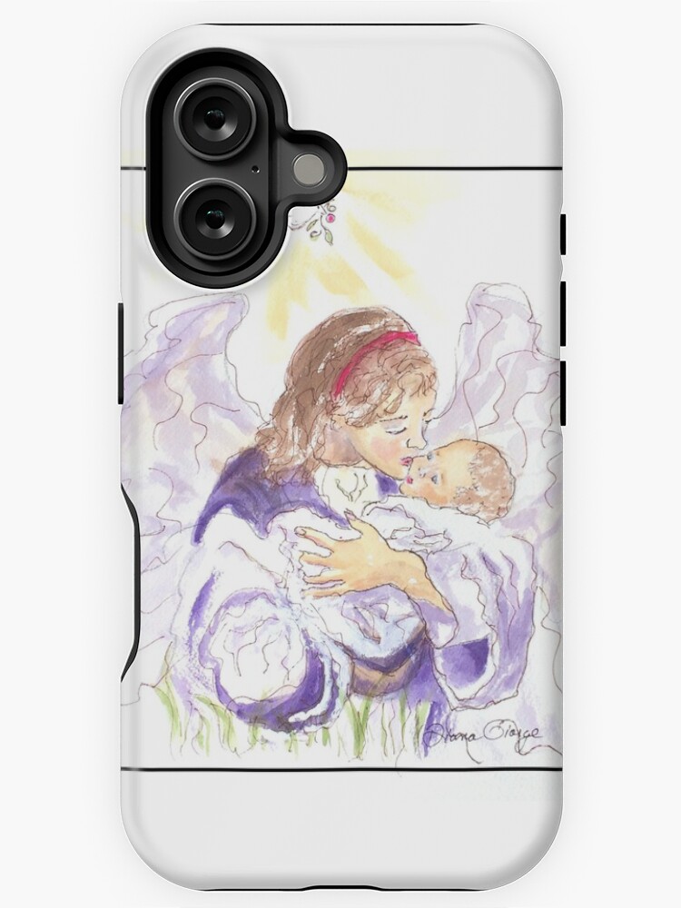 Thumbnail 1 of 4, iPhone Case, Angel of Protection designed and sold by DianaGiorge.