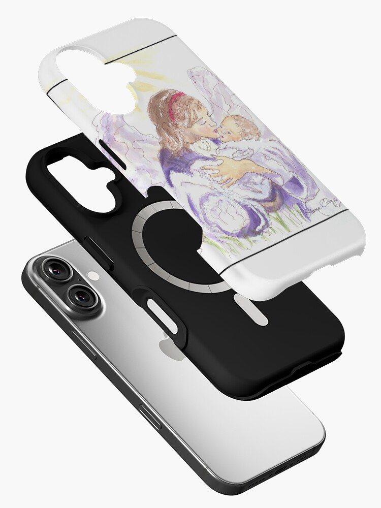 Thumbnail 2 of 4, iPhone Case, Angel of Protection designed and sold by DianaGiorge.