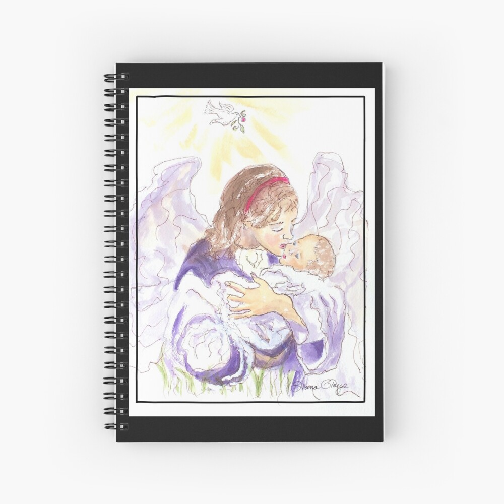 Angel of Protection Spiral Notebook