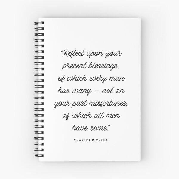 Item preview, Charles Dickens 'Blessings' Inspirational Quote designed and sold by knightsydesign.
