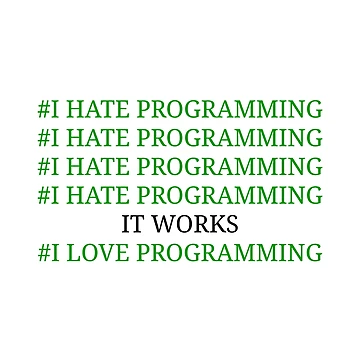 Artwork thumbnail, I hate programming by kailukask