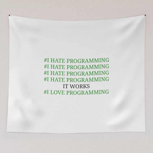 Item preview, I hate programming designed and sold by kailukask.
