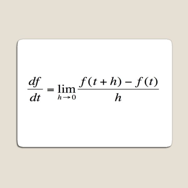 What does it mean? Allows the calculation of an instantaneous rate of change.  Magnet