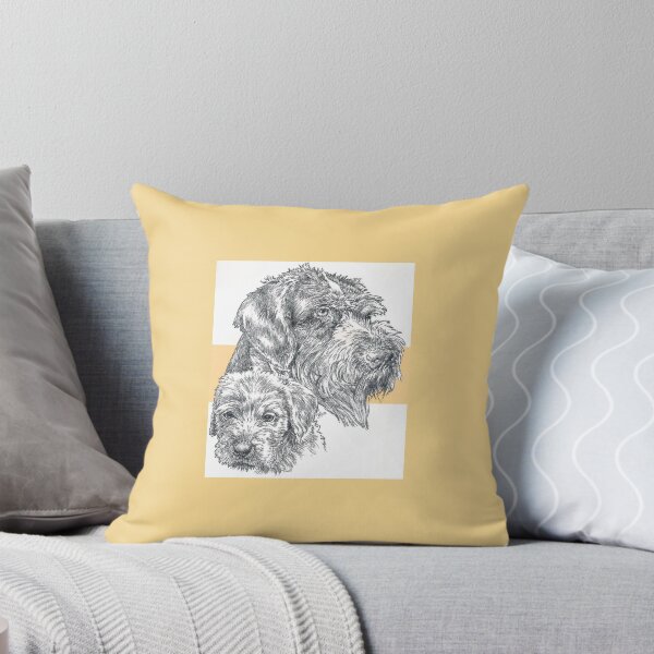 Item preview, German Wire-haired Pointer Father & Son designed and sold by BarbBarcikKeith.