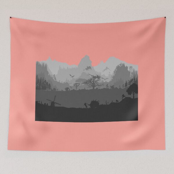 Item preview, WITCHERSCAPE (7 Layers, Coral Sky) designed and sold by Arbitrarily Awesome.