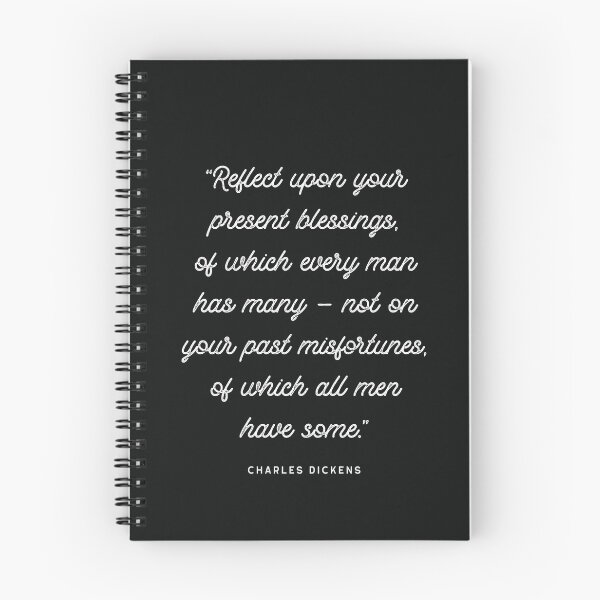 Item preview, Charles Dickens 'Blessings' Inspirational Quote designed and sold by knightsydesign.