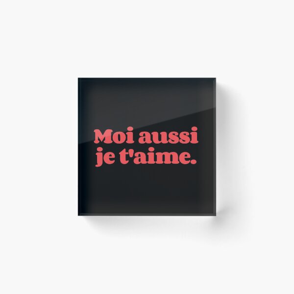 Item preview, Moi aussi je t aime I Love You too designed and sold by Scoopivich.