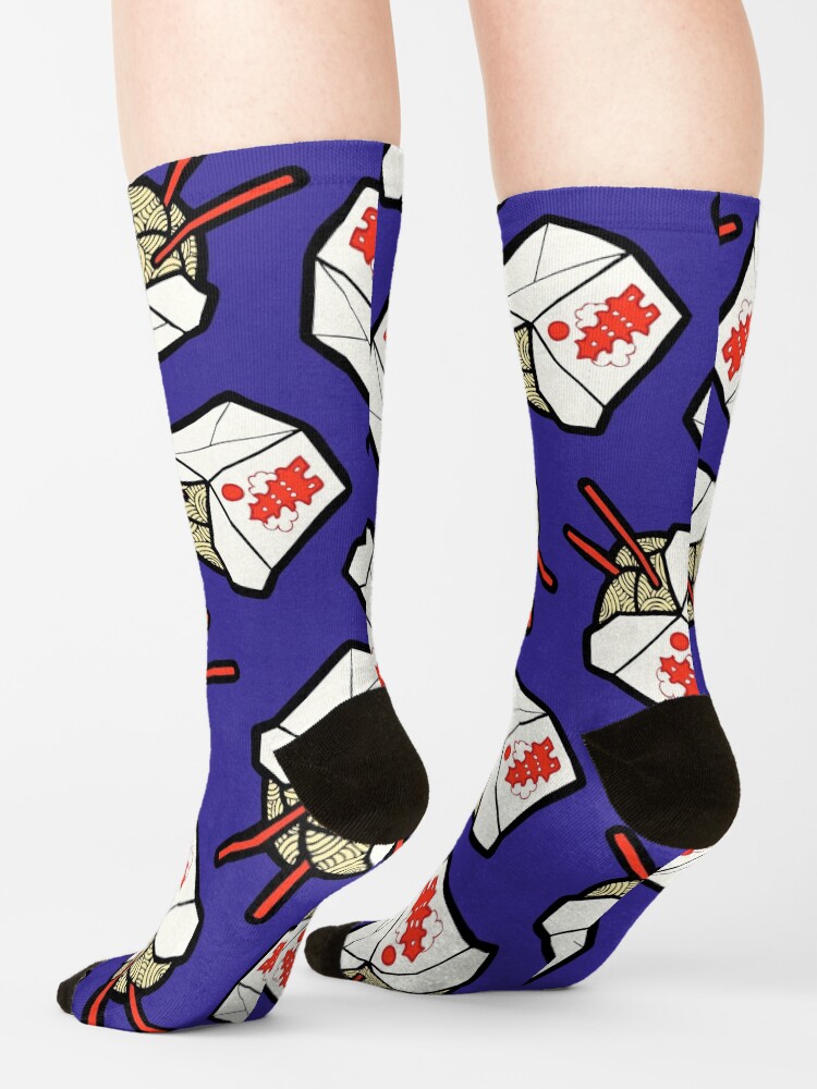 Alternate view of Take-Out Noodles Box Pattern Socks