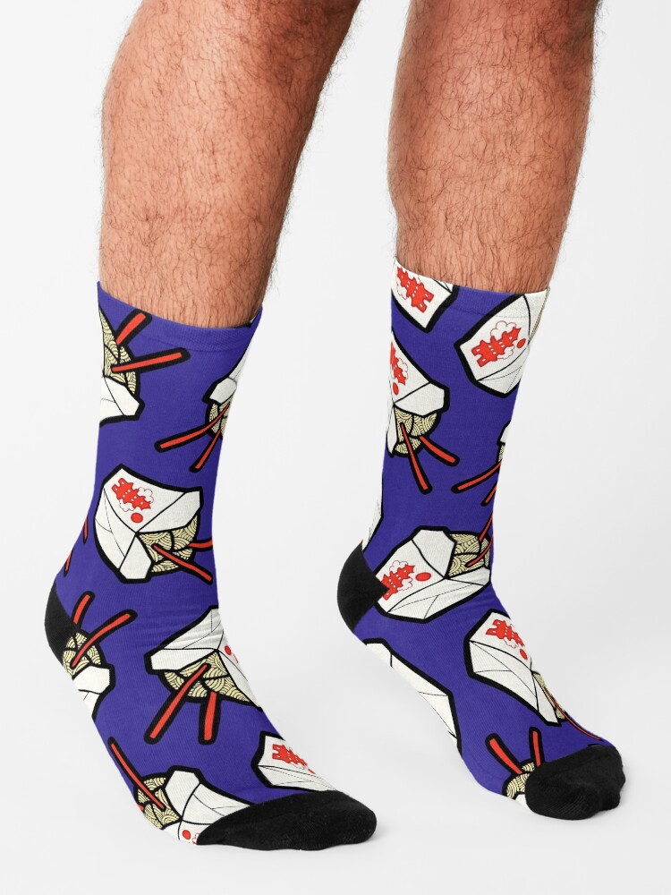 Alternate view of Take-Out Noodles Box Pattern Socks