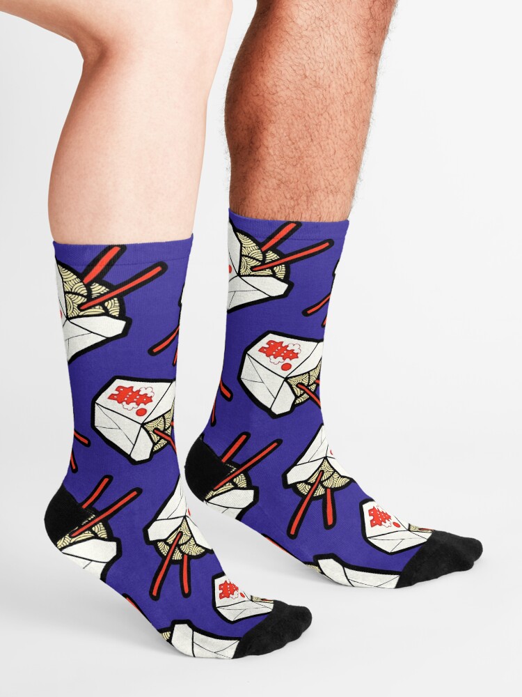 Alternate view of Take-Out Noodles Box Pattern Socks