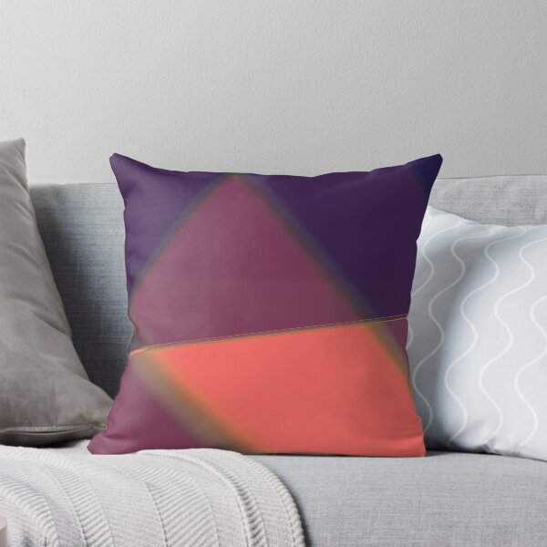 Item preview, Dark Purple Geometric Neon Coral Prism  designed and sold by Michelebuttons.